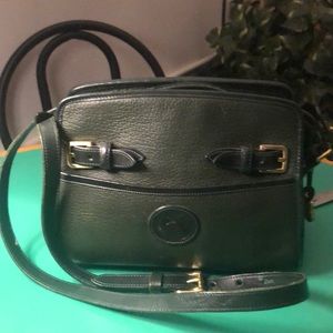 Dooney & Bourke Dark Green & Black Leather Bag